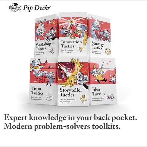 Pip Decks Strategy Tactics Card Deck, Business Tool to Improve Your Strategic Planning, Business Strategy and Business Management, 54 Cards in a Case in Saudi Arabia