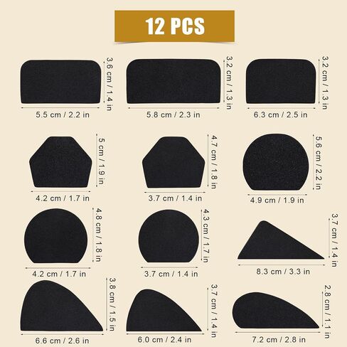 LUTER 12pcs Mug Handle Molds, Various Sizes and Shapes Pottery Mug Handle Molds for Clay Small Mug Handle Forms for Clay Mug Handle Making Tool for Pottery in Saudi Arabia