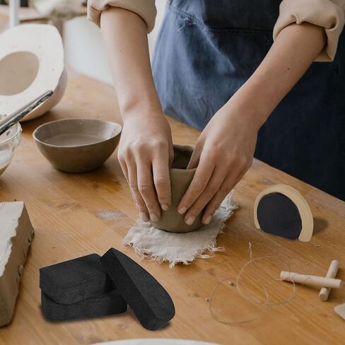 LUTER 12pcs Mug Handle Molds, Various Sizes and Shapes Pottery Mug Handle Molds for Clay Small Mug Handle Forms for Clay Mug Handle Making Tool for Pottery in Saudi Arabia