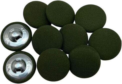 HongRun 10PC Army Green 20mm Sewing Metal Manualidades Buttons DIY Accessories Aluminum Button for Clothing Decorative Colorful Cloth Buttons in Kuwait