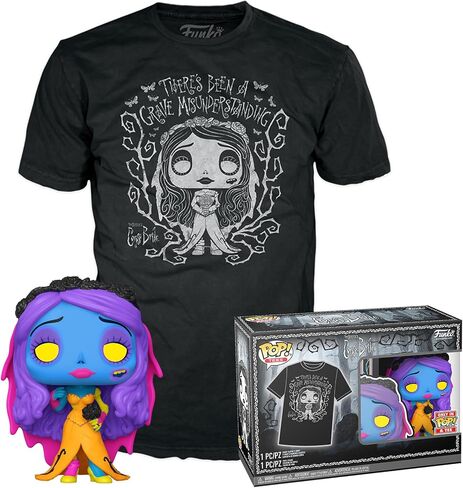 Funko Pop! & Tee: Tim Burton's Corpse Bride - Emily - M in Saudi Arabia
