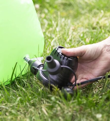 HearthSong Giant Double-Sided Inflatable Basketball and Soccer Game with Basketball Hoop, Soccer Net Goal, and 16 Inch Inflatable Ball in Kuwait