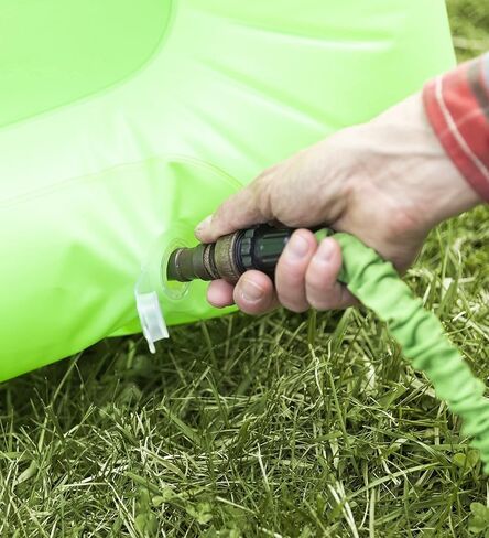 HearthSong Giant Double-Sided Inflatable Basketball and Soccer Game with Basketball Hoop, Soccer Net Goal, and 16 Inch Inflatable Ball in Kuwait