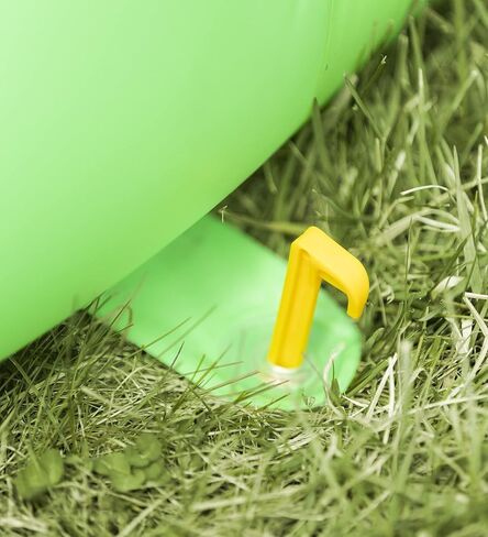 HearthSong Giant Double-Sided Inflatable Basketball and Soccer Game with Basketball Hoop, Soccer Net Goal, and 16 Inch Inflatable Ball in Kuwait