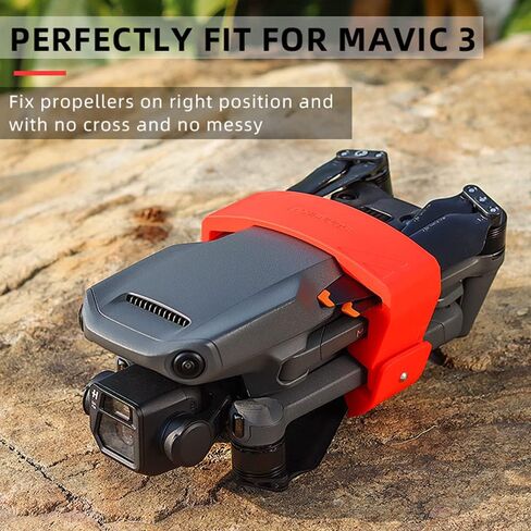 Propeller Holder+Lens Cover Gimbal for DJI Mavic 3/Mavic 3 Classic Propeller Fixator Stabilizer Silicone Protector for DJI Mavic 3 Drone in Kuwait