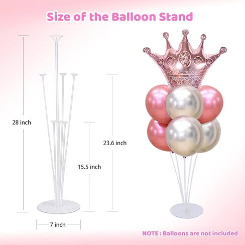 10 Sets of Balloon Stands for Table Balloon Stand Allowing Balloons To Float Without Helium Tank Balloon Holder Decorations for Birthday Party Wedding Festival Christmas in Kuwait