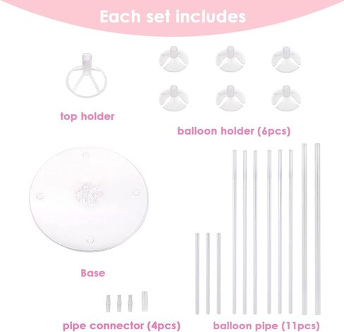 10 Sets of Balloon Stands for Table Balloon Stand Allowing Balloons To Float Without Helium Tank Balloon Holder Decorations for Birthday Party Wedding Festival Christmas in Kuwait