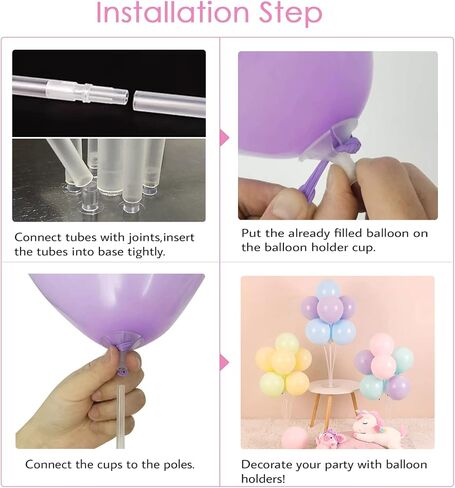 10 Sets of Balloon Stands for Table Balloon Stand Allowing Balloons To Float Without Helium Tank Balloon Holder Decorations for Birthday Party Wedding Festival Christmas in Kuwait