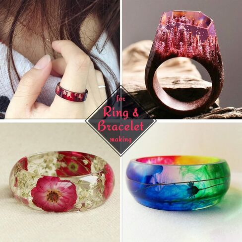 راتينج الأشعة فوق البنفسجية - ترقية 500 جرام من راتنجات الإيبوكسي الصلبة الشفافة الكريستالية المعالجة بالأشعة فوق البنفسجية لصناعة المجوهرات، قالب الراتنج، الصب - علاج شمسي شفاف من أشعة الشمس، راتنج رقيق منشط للقلادة، الحرف اليدوية اليدوية in Kuwait