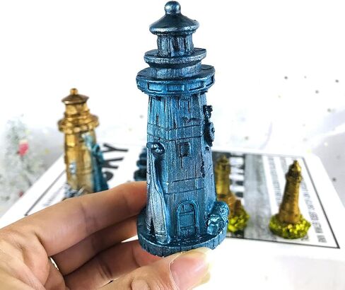 DIYBravo المنارة الراتنج العفن 3D تمثال كبير الراتنج الفن العفن زخرفة سيليكون الأشعة فوق البنفسجية الايبوكسي قالب الصب DIY بها بنفسك غرفة القراءة مكتب ديكور in Kuwait