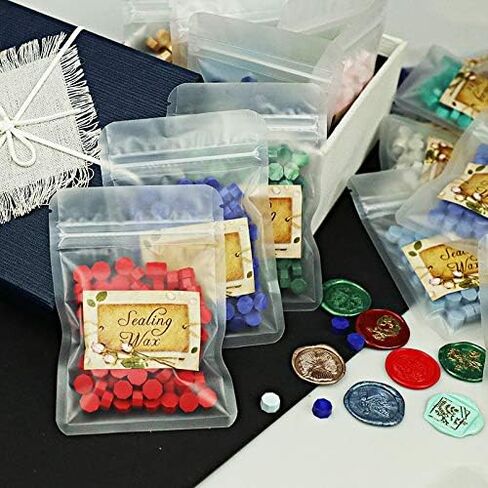 200 قطعة من خرز ختم الشمع، خرز الشمع الختم، إعادة ملء خرز الشمع المثمن لختم ختم الشمع، والبطاقات، ودعوات الزفاف، وعبوات النبيذ، وتغليف الهدايا، وختم الحروف (البحر الأزرق، السماء الزرقاء) in Kuwait