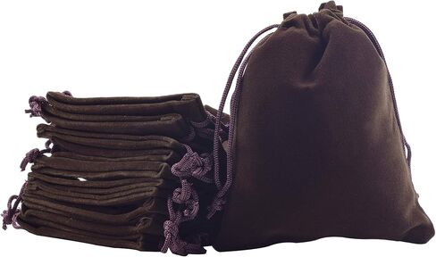 Sansam 48pcs 12 Colors Mixed Drawstrings Velvet Gift Bags Jewelry Pouches for Wedding Favors, Candy Bags, Party Favors, 4.0x4.8'' in Kuwait