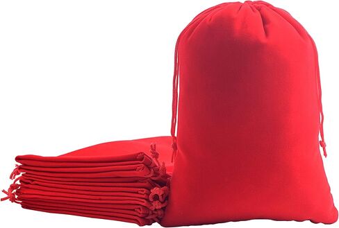 Sansam 48pcs 12 Colors Mixed Drawstrings Velvet Gift Bags Jewelry Pouches for Wedding Favors, Candy Bags, Party Favors, 4.0x4.8'' in Kuwait