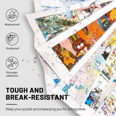 اكياس تخزين احجية شفافة من ناريولار (10 قطع، 31.5 × 21.7 انش) - منظم مقاوم للغبار وواقي لـ 1000 قطعة من الاحجيات in Kuwait