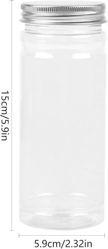 Harapu 12 Oz Clear Empty BPA-Free Slime Storage Containers, Slime Jars with Lids, 4 PCS in Kuwait