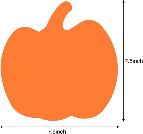 36 Pieces Large Halloween Foam Pumpkins Foam Crafts Supplies Decorative Pumpkin Shaped Stickers for Halloween DIY Art Craft, Not Self-Adhesive (7.5 Inches) in Saudi Arabia