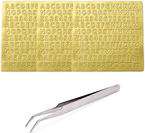 3 قطع من ملصقات حروف لامعة الحروف الأبجدية صغيرة بلون ذهبي محدب أحرف لاصقة لاصقة ثلاثية الأبعاد للفن الحرفية وبطاقات التهنئة بنفسك كتب تزيين المنزل مع ملقط واحد in Kuwait