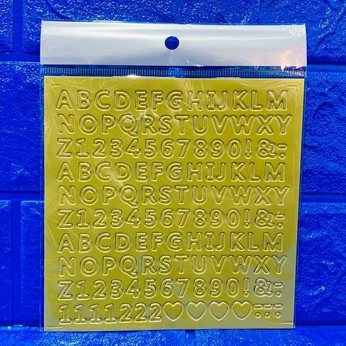 3 قطع من ملصقات حروف لامعة الحروف الأبجدية صغيرة بلون ذهبي محدب أحرف لاصقة لاصقة ثلاثية الأبعاد للفن الحرفية وبطاقات التهنئة بنفسك كتب تزيين المنزل مع ملقط واحد in Kuwait