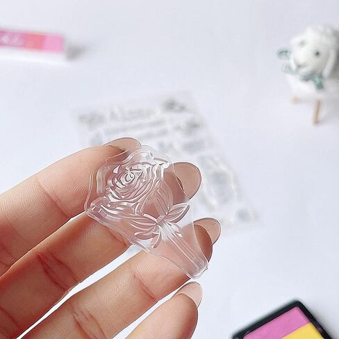 Spring 8pcs Summer Autumn Foliage Leaves Clear Stamps for Card Making Decoration DIY Scrapbooking,Summer Leaf Silicone Transparent Seal Clear Stamps for Embossing Album Decor Craft. in Kuwait