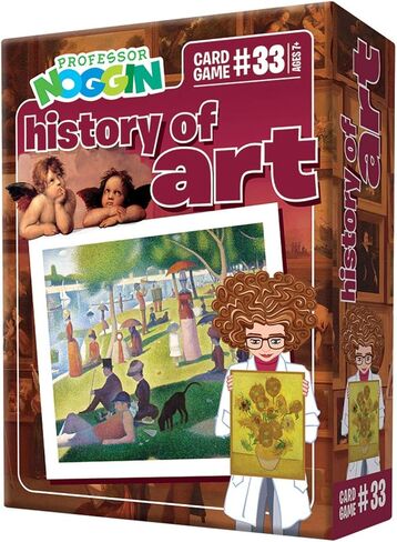 Outset Media Professor Noggin's History of Art Trivia Card Game - an Educational Trivia Based Card Game for Kids - Trivia, True or False, & Multiple Choice - Ages 7+ - Contains 30 Trivia Cards in Saudi Arabia