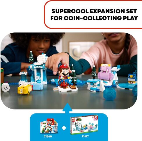 LEGO Super Mario Fliprus Snow Adventure Expansion Set 71417, Toy for Kids to Combine with Starter Course, with Freezie and Baby Penguin Figures, for Fans of Super Mario Bros in Saudi Arabia