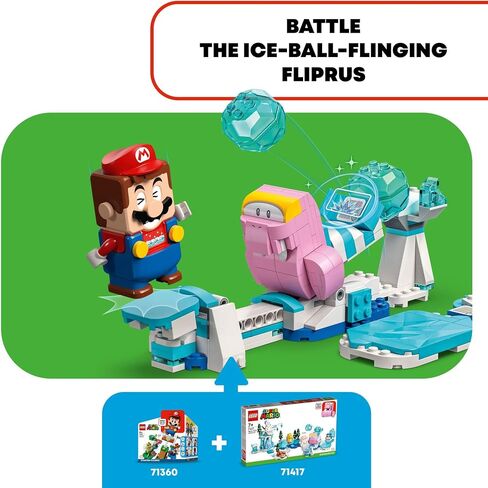 LEGO Super Mario Fliprus Snow Adventure Expansion Set 71417, Toy for Kids to Combine with Starter Course, with Freezie and Baby Penguin Figures, for Fans of Super Mario Bros in Saudi Arabia