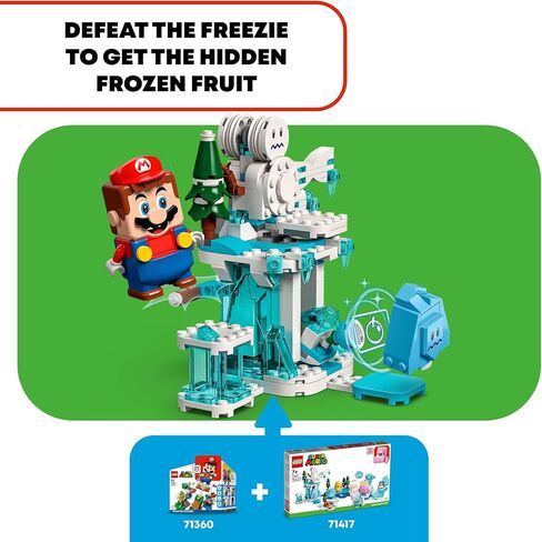 LEGO Super Mario Fliprus Snow Adventure Expansion Set 71417, Toy for Kids to Combine with Starter Course, with Freezie and Baby Penguin Figures, for Fans of Super Mario Bros in Saudi Arabia