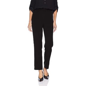 Rafaella Women's Curvy Gabardine Slim Leg Stretch Dress Pant, 30 Inch Inseam, Pull-on, with Pockets (Petite Size 4-14)
