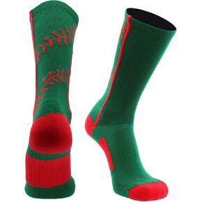 MadSportsStuff Softball Socks or Baseball Socks with stitches in crew length (multiple colors)