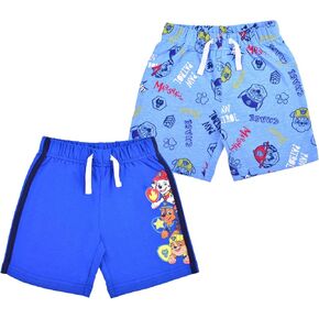 Paw Patrol Nickelodeon Boys 2 Pack Shorts for Toddlers, 4-7