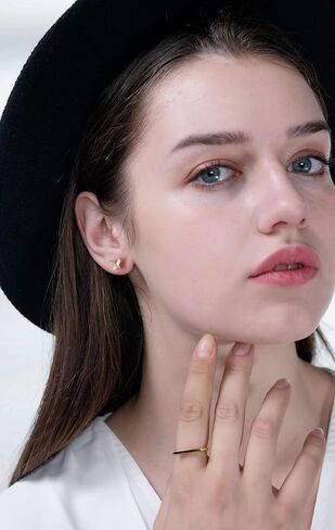 Butterfly Earrings Sterling Silver Tiny Butterfly Stud Earrings for Women Gold Minimalist Earrings Dainty Hypoallergenic Earrings for Sensitive Ears in Saudi Arabia