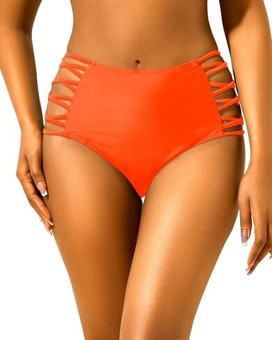 Holipick Women High Waisted Bikini Bottoms Tummy Control Swim Bottom Full Coverage Tankini Bathing Suit Bottom in Kuwait