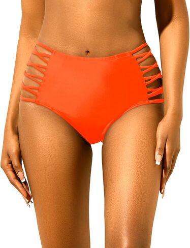 Holipick Women High Waisted Bikini Bottoms Tummy Control Swim Bottom Full Coverage Tankini Bathing Suit Bottom in Kuwait