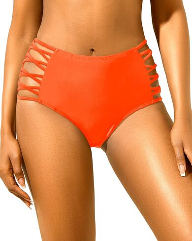 Holipick Women High Waisted Bikini Bottoms Tummy Control Swim Bottom Full Coverage Tankini Bathing Suit Bottom in Kuwait
