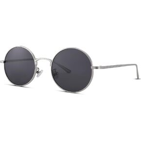 COASION Vintage Round Metal Sunglasses Small Red Halloween Glasses for Women Men in Saudi Arabia