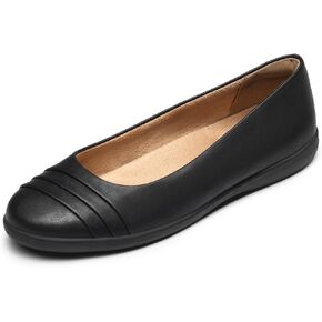 DREAM PAIRS Women's Flats with Arch Support, Ballet Flats for Women Dressy Comfortable, Round Toe & Slip On Office Shoes