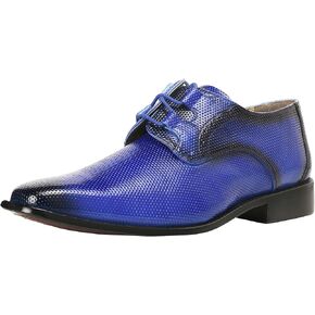LIBERTYZENO Mens Genuine Leather Classic Tread Design Lace Up Oxford Dress Shoes in Saudi Arabia