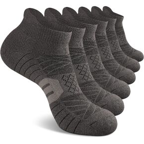 جوارب رياضية للكاحل للرجال من COOPLUS، جوارب جري رياضية منخفضة القطع قابلة للتنفس مع شريط (6 أزواج) in Kuwait