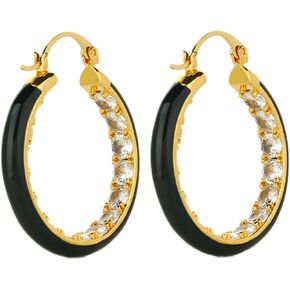 IBARA Vintage Turquoise Hoop Earrings for Women Girls Natural Stone Earrings 18k Gold Plated Medium Hoop Earrings Bohemia Beads Gemstone Earrings Summer Beach Travel Hawaiian Dress Handmade Jewelry in Saudi Arabia