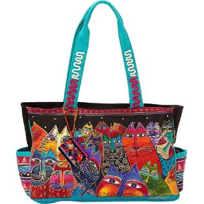 Laurel Burch Fantasticats Tote (Fantasticats) ,Multicolored, Medium in Saudi Arabia