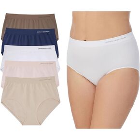 Jones New York Women's Modern Brief Full Coverage Seamless Stretch Comfort Underwear - 5 Pack Multipack in Saudi Arabia