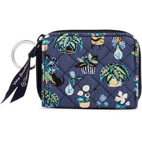 فيرا برادلي محفظة صغيرة من القطن بسحاب دائري مع حماية من تحديد الهوية بموجات الراديو للنساء in Kuwait