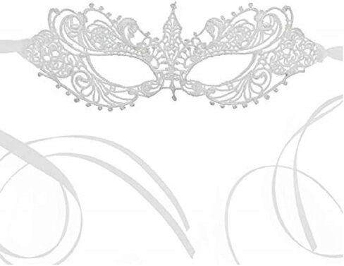 قناع الدانتيل الأصلي من شركة The Lace Mask Co. قناع أنيق من الدانتيل للحفلات التنكرية وحفلات الهالوين وقناع الكرنفال in Kuwait