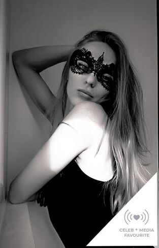 قناع الدانتيل الأصلي من شركة The Lace Mask Co. قناع أنيق من الدانتيل للحفلات التنكرية وحفلات الهالوين وقناع الكرنفال in Kuwait