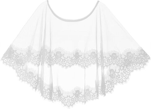 سترة زفاف نسائية من Abaowedding مطرزة بالدانتيل وشال بوليرو من التول لحفلات الزفاف للعروس in Kuwait