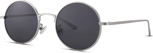 COASION Vintage Round Metal Sunglasses Small Red Halloween Glasses for Women Men in Kuwait