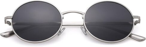 COASION Vintage Round Metal Sunglasses Small Red Halloween Glasses for Women Men in Kuwait