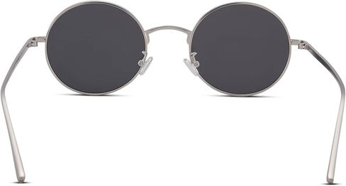 COASION Vintage Round Metal Sunglasses Small Red Halloween Glasses for Women Men in Kuwait