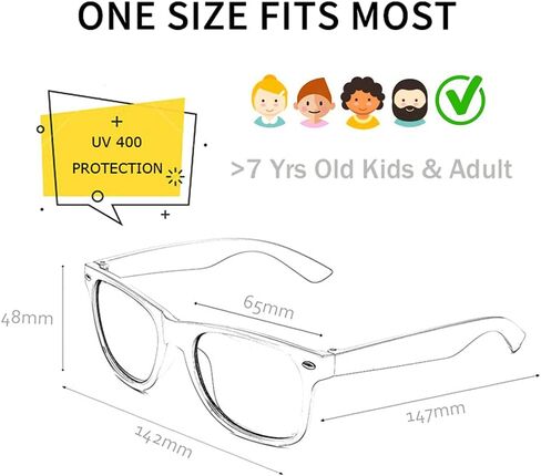 SUNOVELTIES 12 Pack Neon Colors Sunglasses Classic Retro Party Favors Sunglasses for Unisex Adult in Kuwait