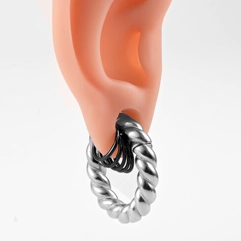 10 PCS Ear Gauges Tunnels Hypoallergenic 316L Stainless Steel 2g 0g Plugs for Ears Body Piercing Jewelry in Kuwait